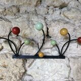 Wall coat rack 50s, colored balls