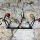 Wall coat rack 50s, colored balls