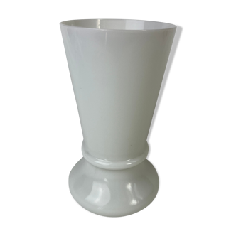 White opaline vase