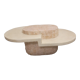 Oval stone coffee table Mactan brutalist marble by Magnussen PONTE