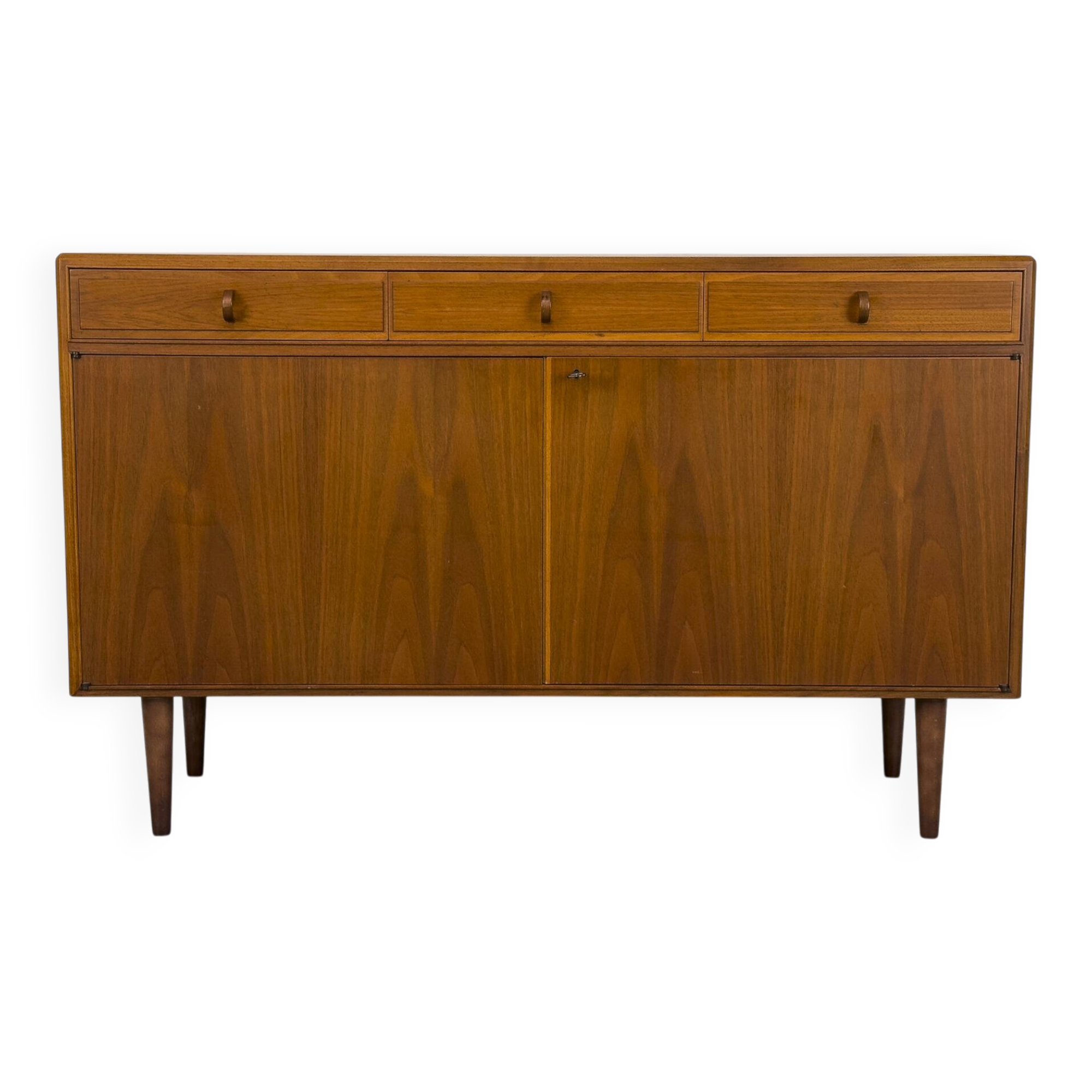 Walnut Sideboard with Drawers by Bertil Fridhagen for Bodafors, 1961