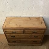 Wooden chest of drawers iron handles