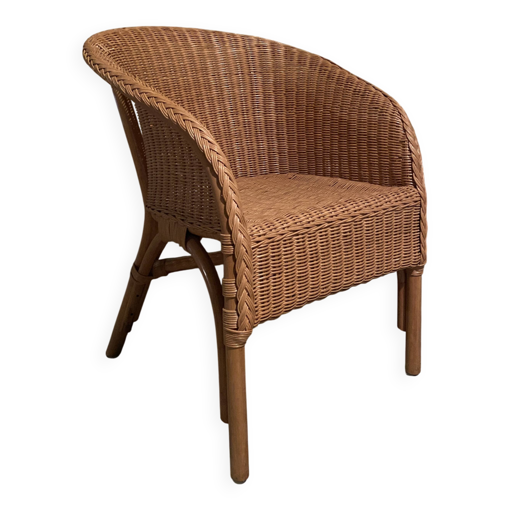 1960s rattan armchair