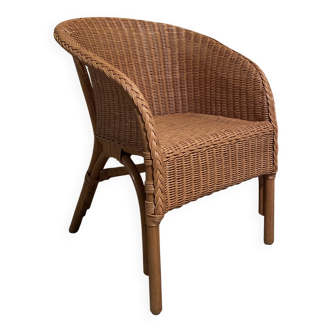 Fauteuil en rotin années 60