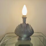 Italian "shell" lamp in cracked ceramic from the 70s and 80s