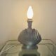 Italian "shell" lamp in cracked ceramic from the 70s and 80s