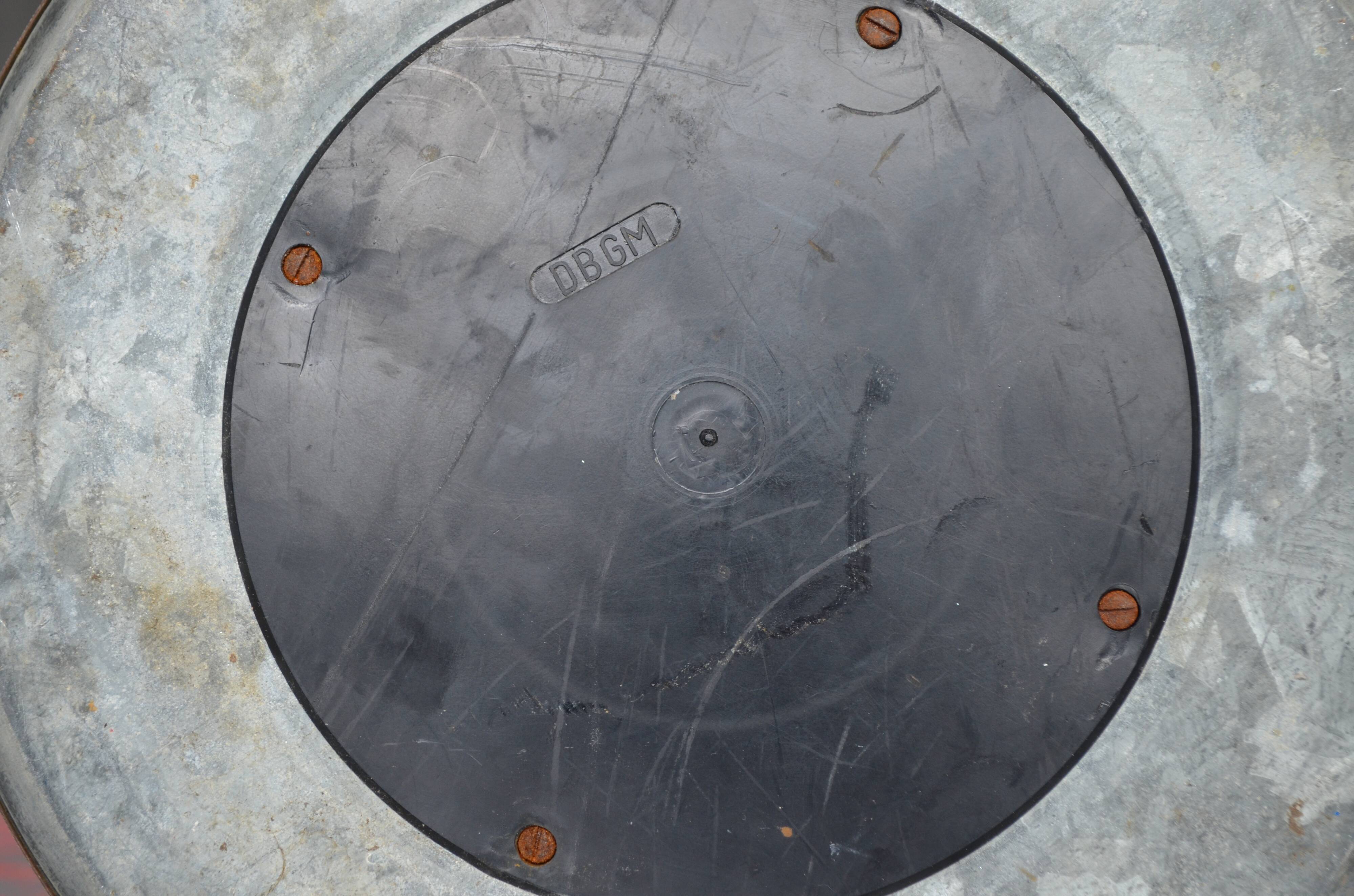 DBGM lamppost 2 lights orange and chrome 70s