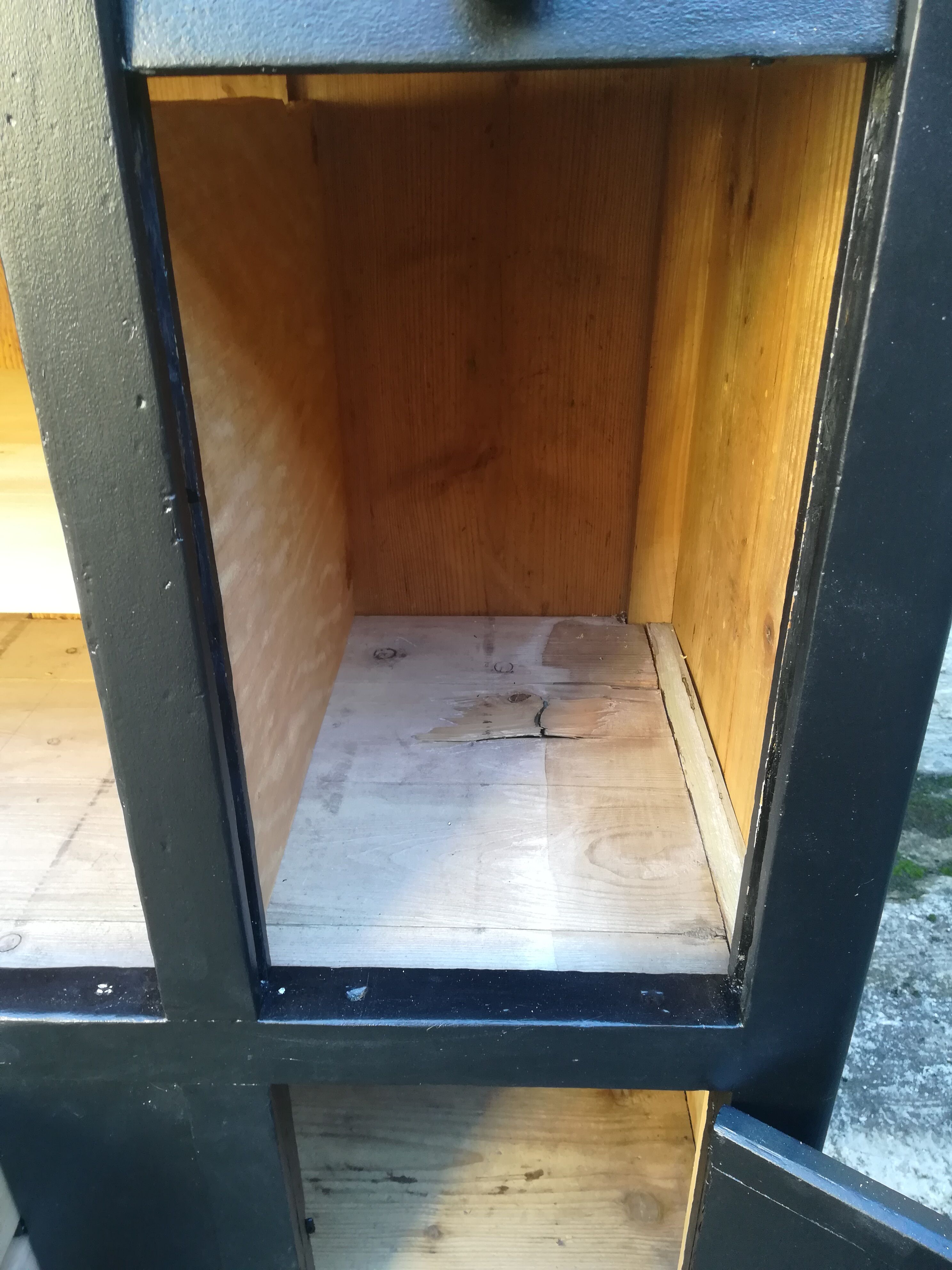 Meuble de métier en bois