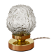 Table lamp globe vintag in molded glass