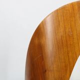 1960s Antonin Suman Set of Four Restored Dining Chairs in Walnut Finish