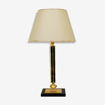 Large solid brass table lamp