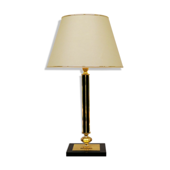 Large solid brass table lamp