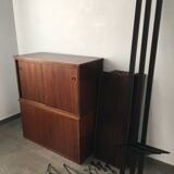 Scandinavian rosewood modular bookcase Pira Mobel system year 60