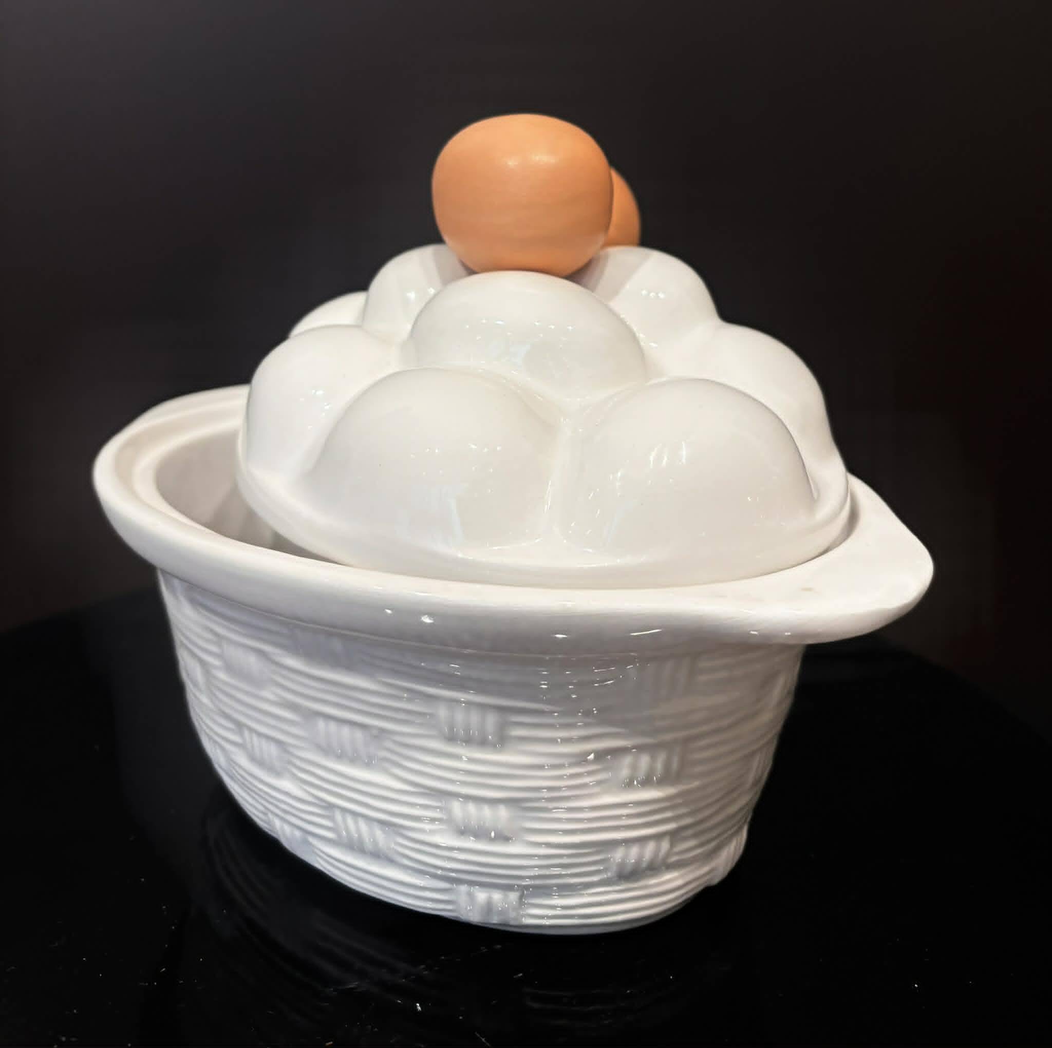 Ceramic egg terrine