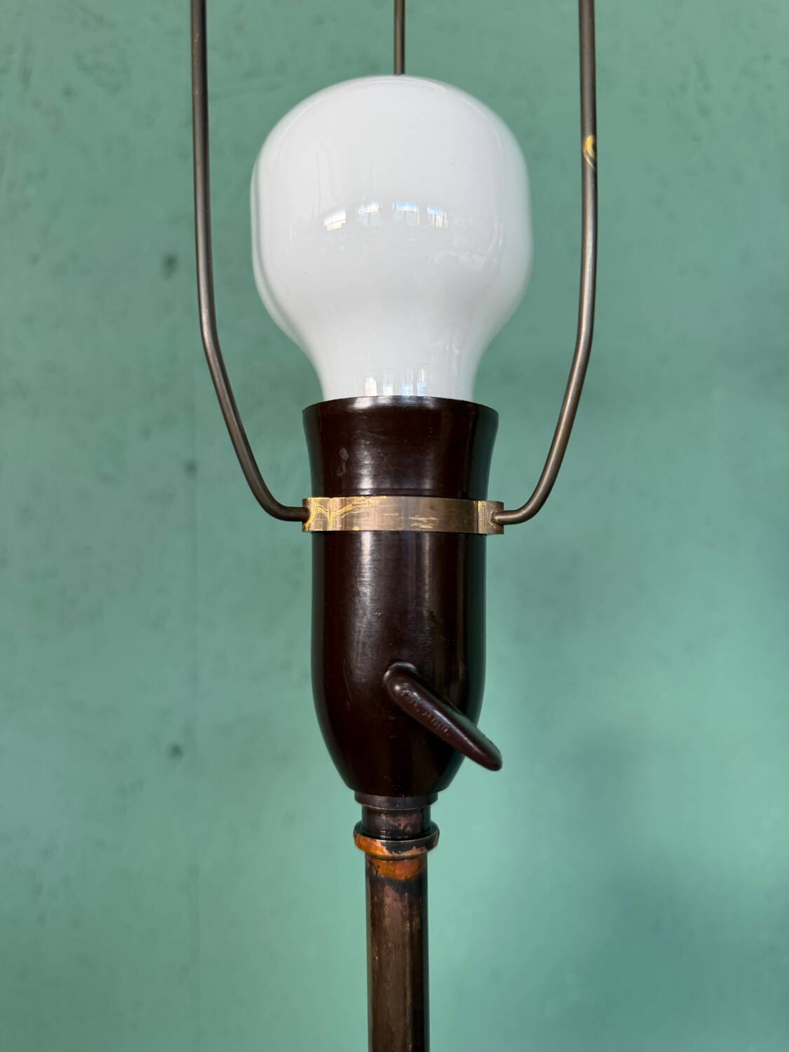 A unique, one-of-a-kind artist-made ceramic floor lamp