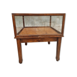 Old display cabinet shop display case or museum cabinet