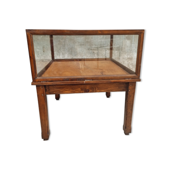 Old display cabinet shop display case or museum cabinet