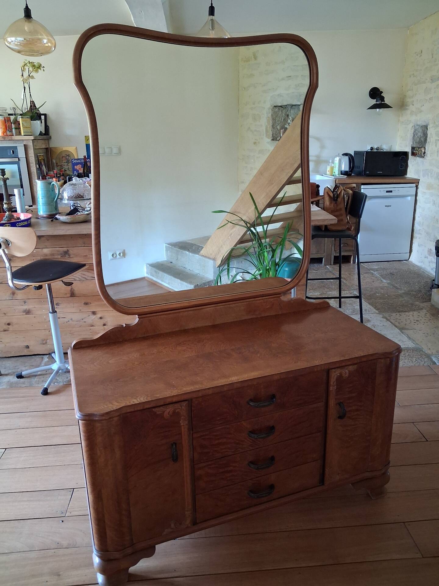 Art Deco mirrored dressing table