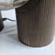 Pair of vintage solid wood lamps