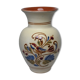 Vintage ceramic vase with bird decoration, signed.