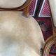 Pair of armchairs medallion Louis XV style, yellow velvet