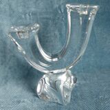 Two Daum France crystal chandeliers
