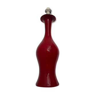 Pied de lampe italien en verre signé paolo venini, murano, 1952