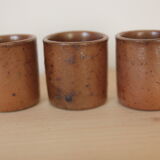 Trio de verres en grès