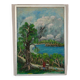 Original Mid Century Swedish Oil on Panel – “London” by Sven Jonsson