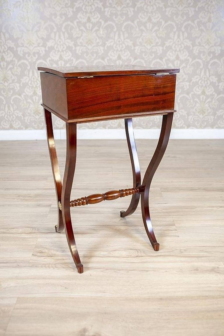 Antique Biedermeier Sewing Table, 1890s