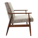 Scandinavian coffee brown armchair by H.Lis