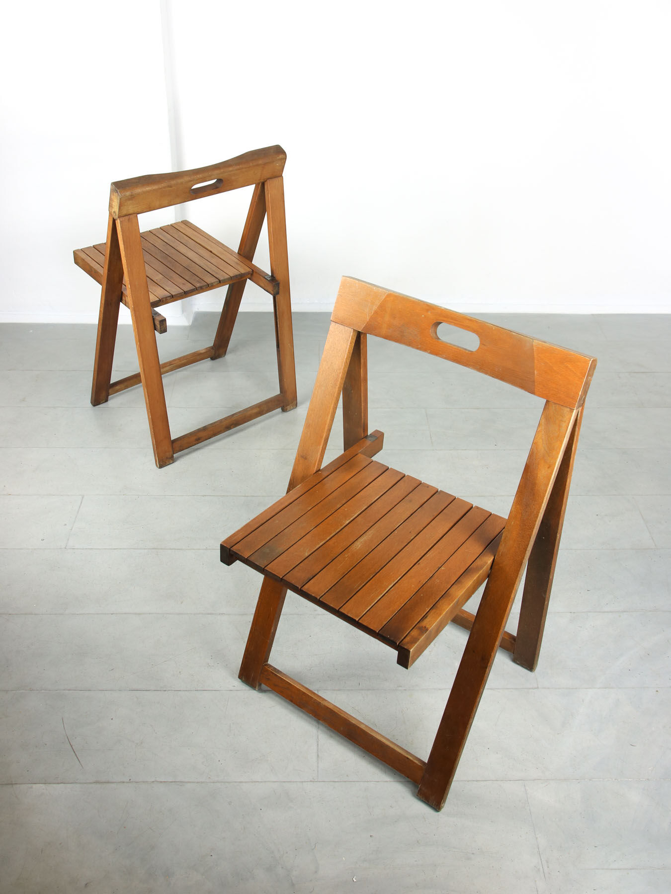 Vintage trieste folding chairs