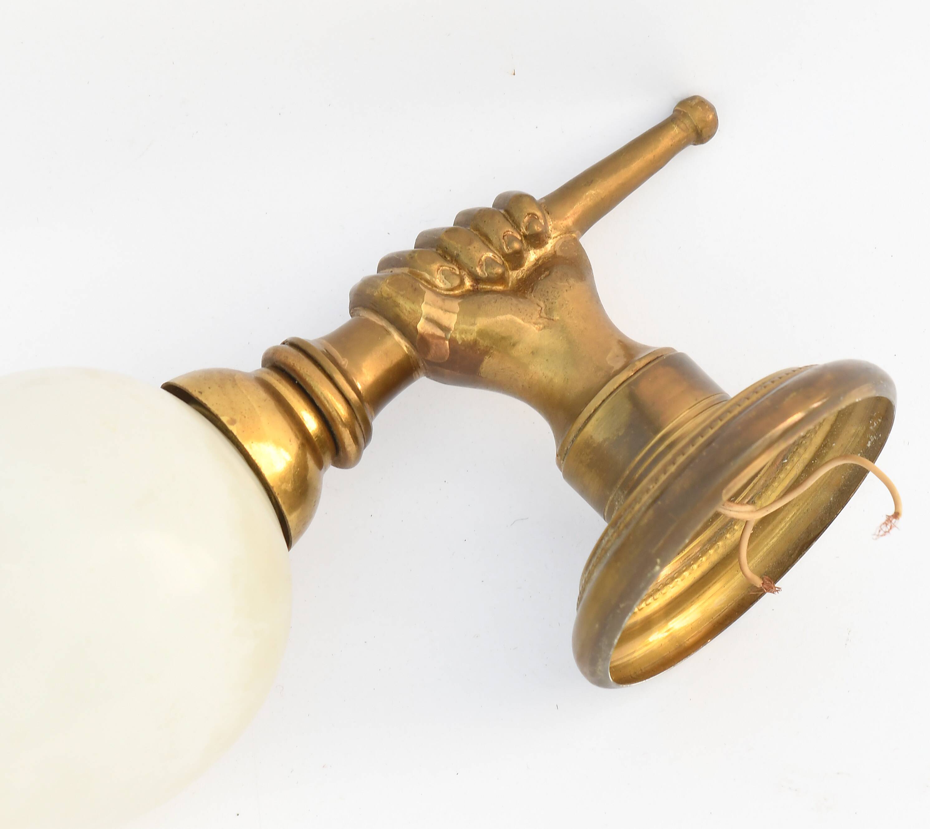 Set of 3 torchlight hand sconces