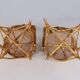 2 bamboo armchairs "wicker chairs"