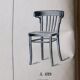 Bistro chair thonet n°a429 version 1930 seat plain wood