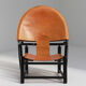 Hoop lounge chair by Werther Toffoloni & Piero Palange, cognac leather