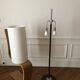 Monix floor lamp, height adjustable in chrome and wood - Paris 1960