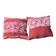 Coussins style bohème soie sauvage et broderie