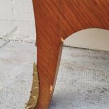 Louis XV style curved chest of drawers in marquetry