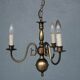 Lustre hollandais en bronze 3 branches