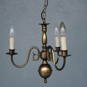 Lustre hollandais en bronze 3 branches