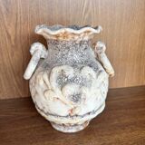 Terracotta amphora vase