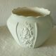 Glazed biscuit earthenware planter