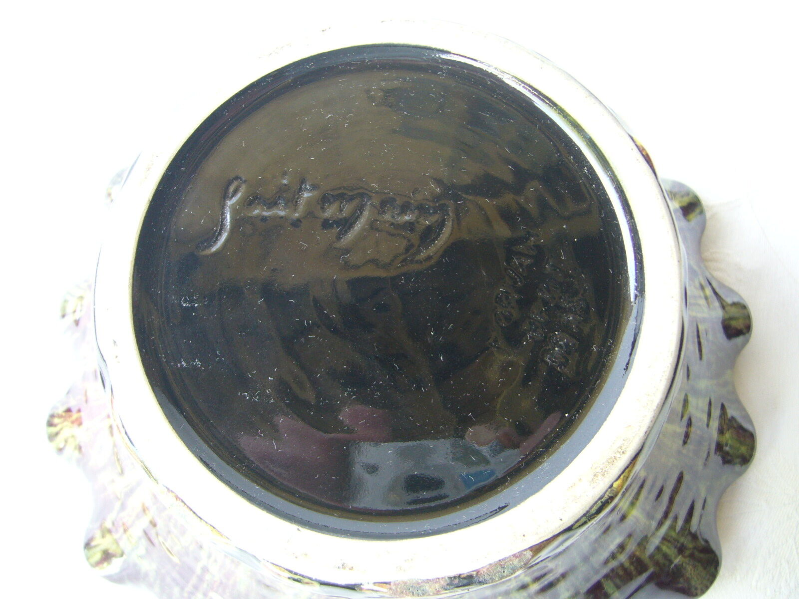 Vintage ceramic pot cover "petit masse morvan"