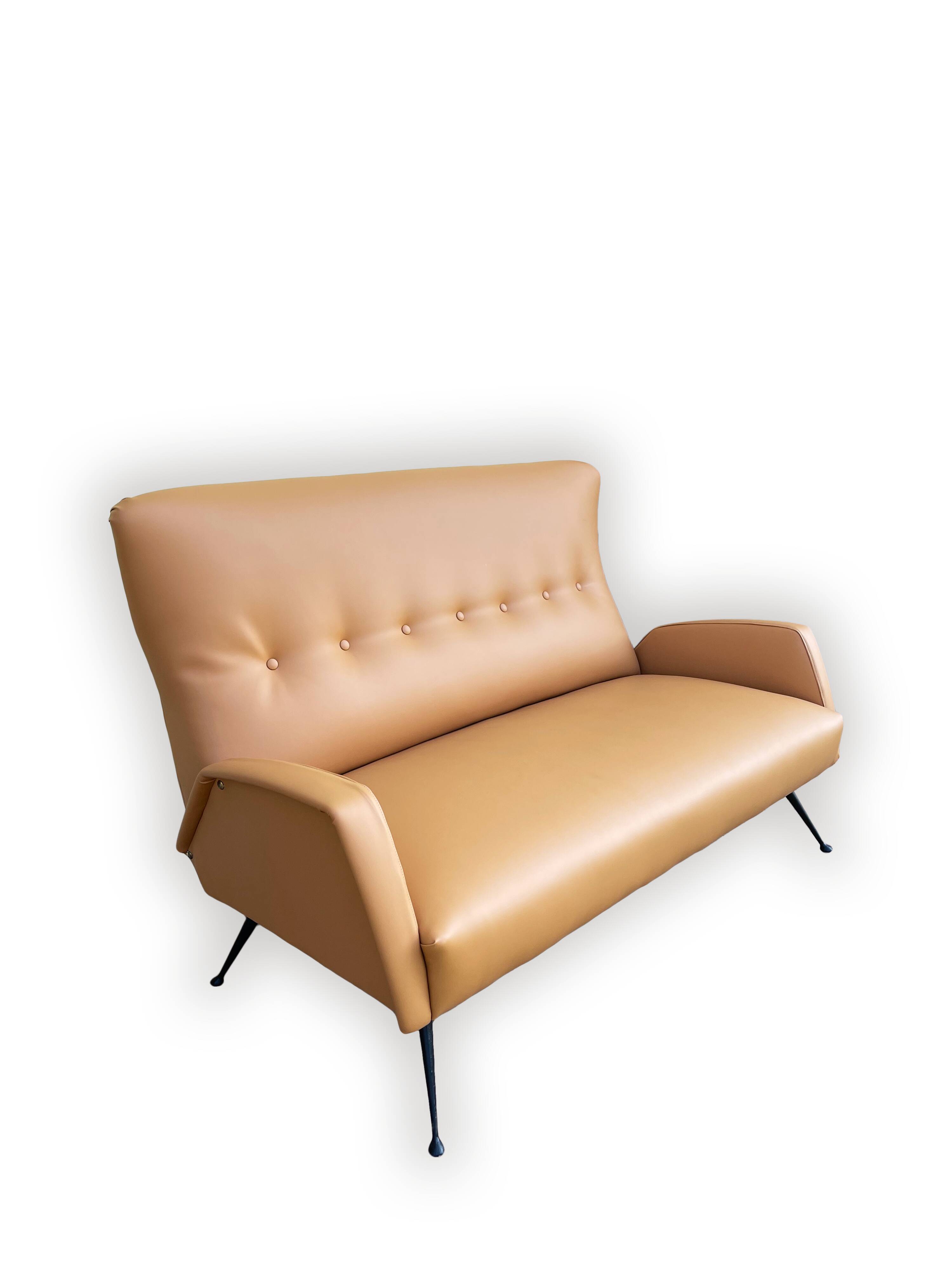 Canapé italien vintage 2 places - 1950