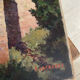 Painting signed sunny village soft colors