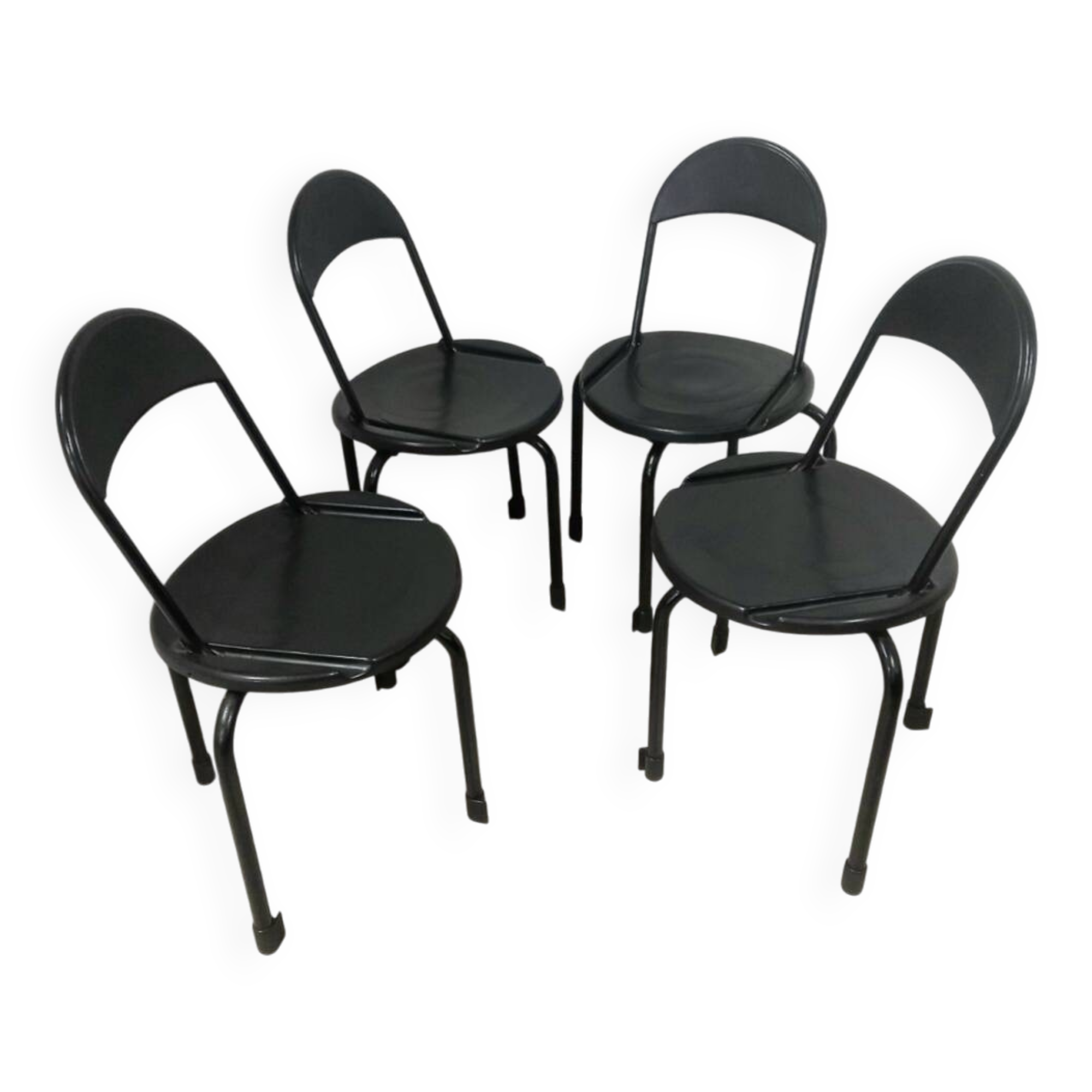 Set of 4 foldingchairs by Lucci & Orlandini