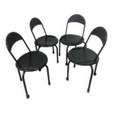 Lot de 4 chaises pliantes par Lucci & Orlandini