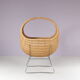 1960s wicker baby bed from the Netherlands