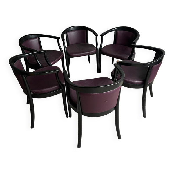 Lot de 6 fauteuils Gemla Sweden – Sabena Aviation
